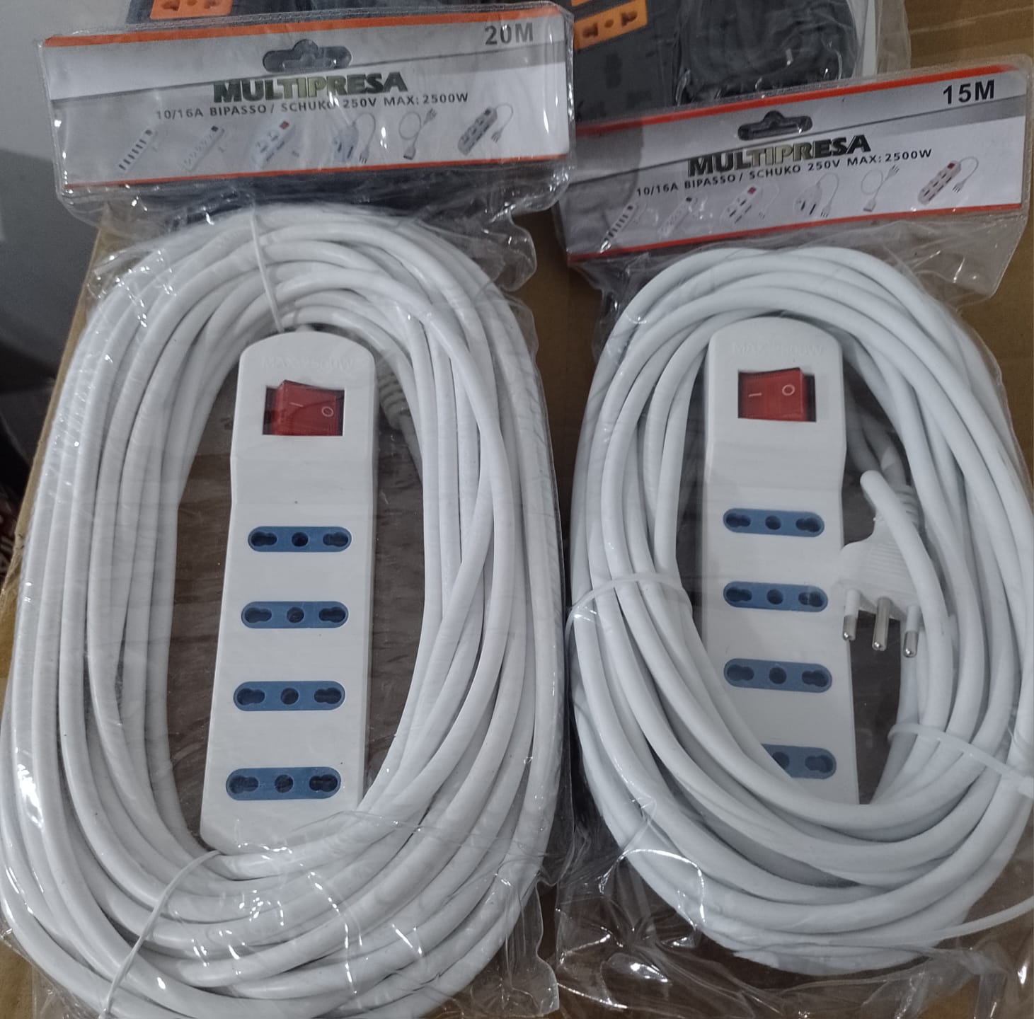 Alargador Eléctrico Multipresa 15 Metros