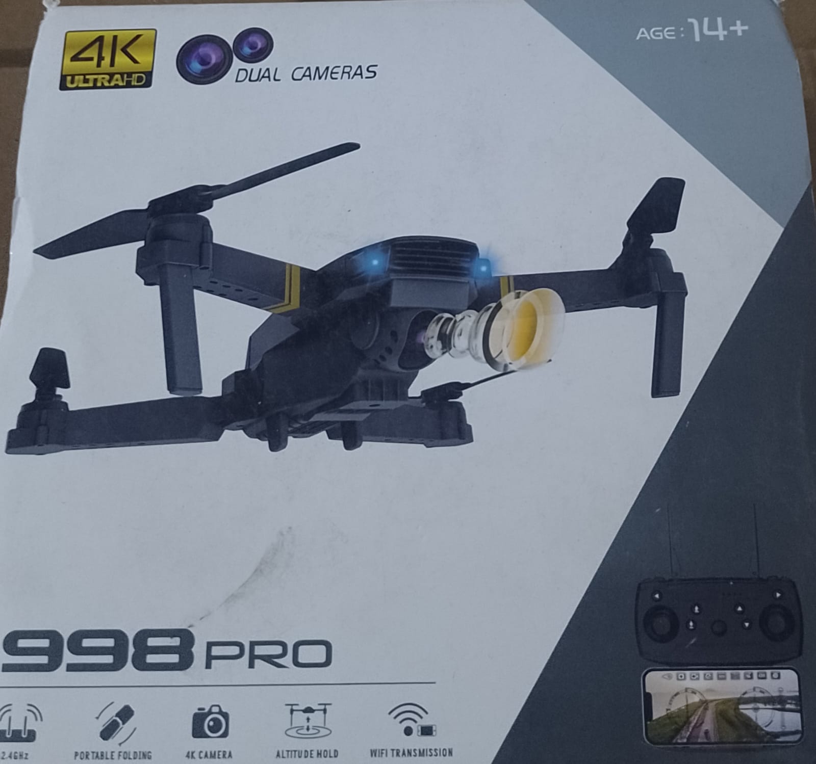 Drone 998 PRO con Doble Cámara 4K